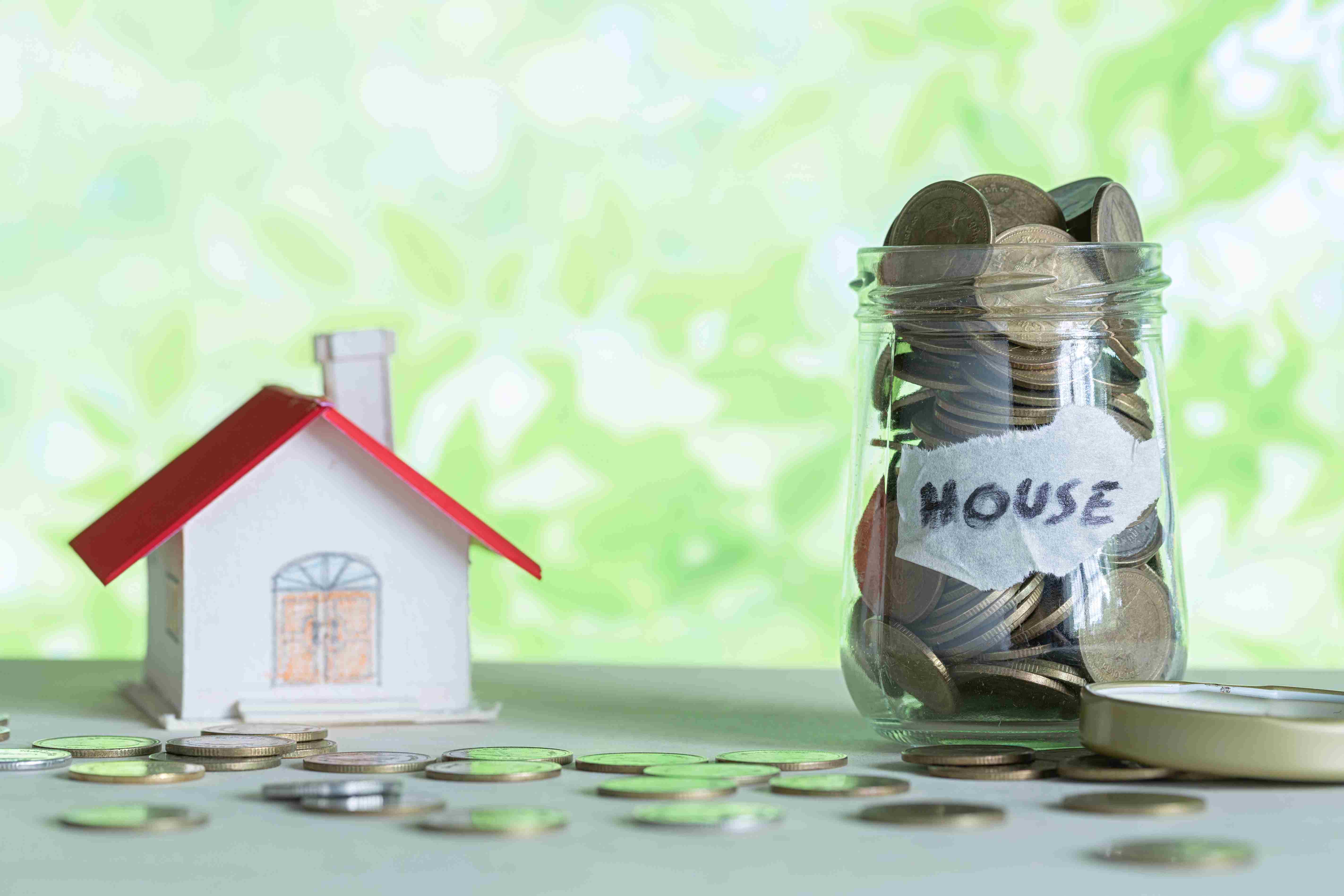 British home interior with household finances